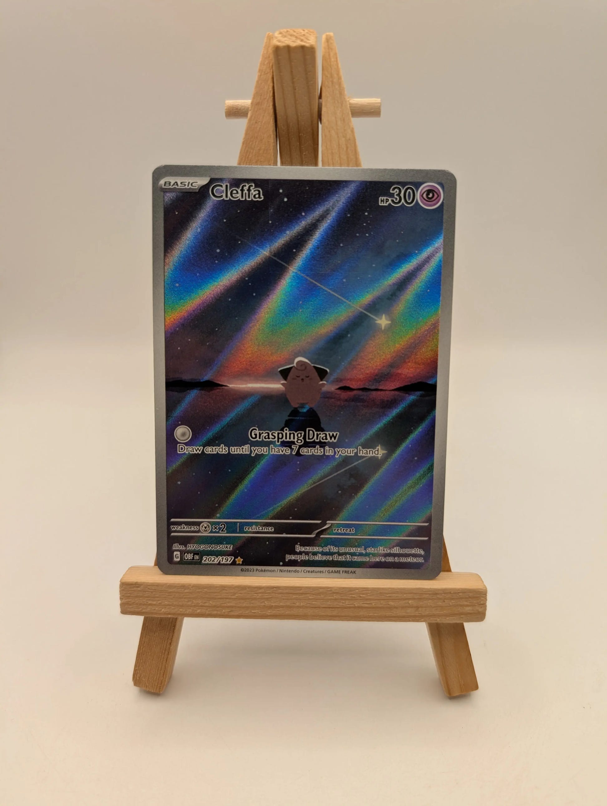 Cleffa 202/197 Illustration Rare Obsidian Flames Pokemon Near Mint FRENLY BRICKS - Open 7 Days image 1