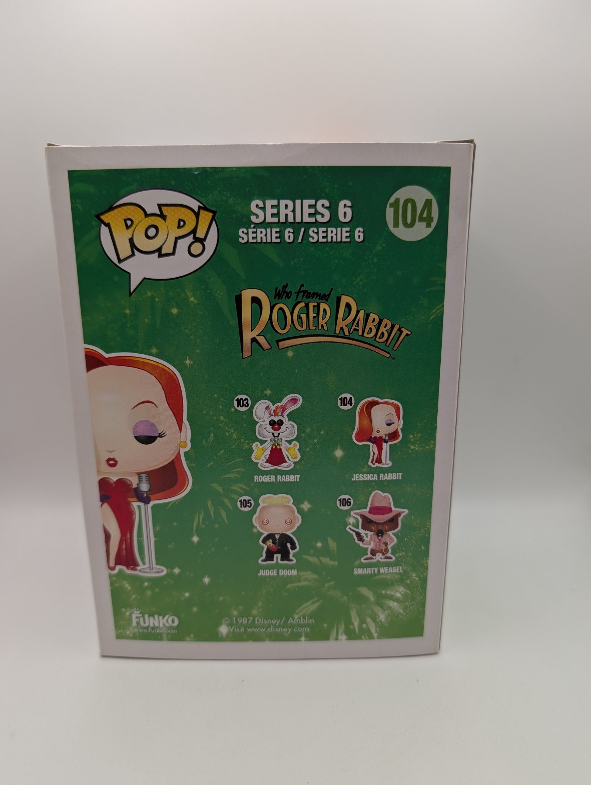 FUNKO POP! Disney Jessica Rabbit Film #104 Vinyl Figure FRENLY BRICKS - Open 7 Days