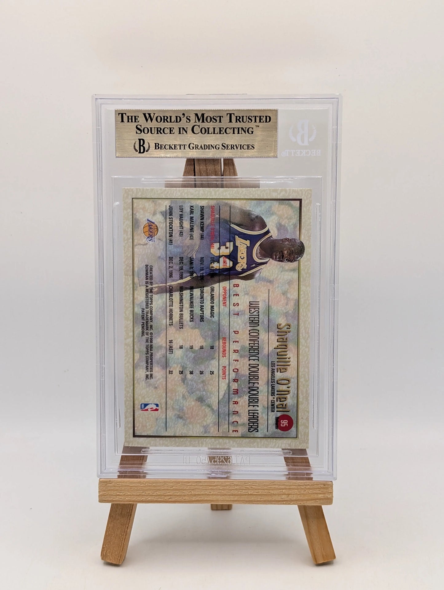 1997 Bowmans Best Refractor Shaquille O’Neal #95 LAKERS BGS 9.5 FRENLY BRICKS - Open 7 Days