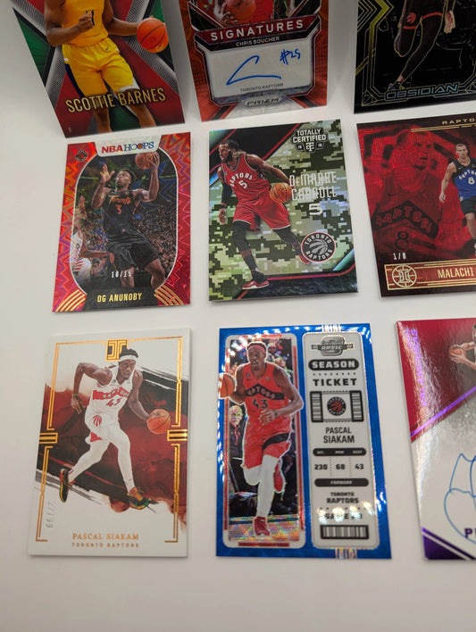 Toronto Raptors NBA Basketball Card Lot, Rookies, Patch, Auto, Scottie Barnes FRENLY BRICKS - Open 7 Days