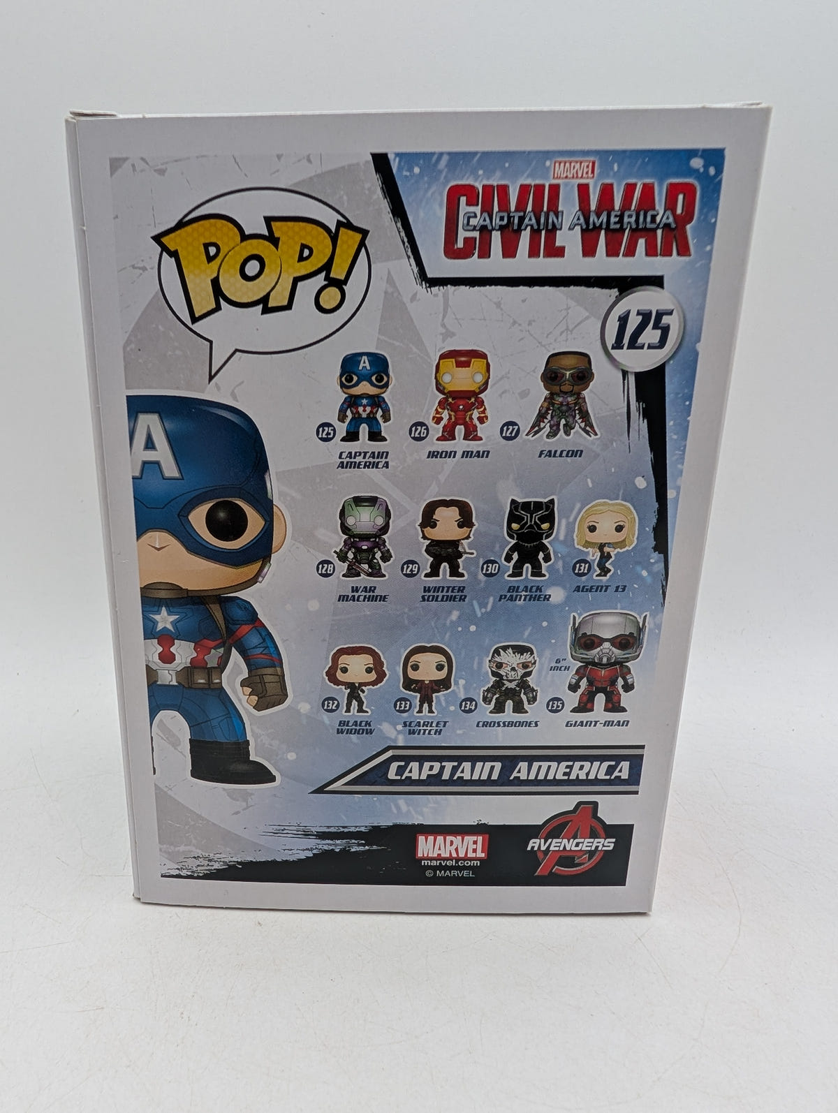 Funko POP! Marvel Captain America Civil War Captain America #125, photo 5 image 5