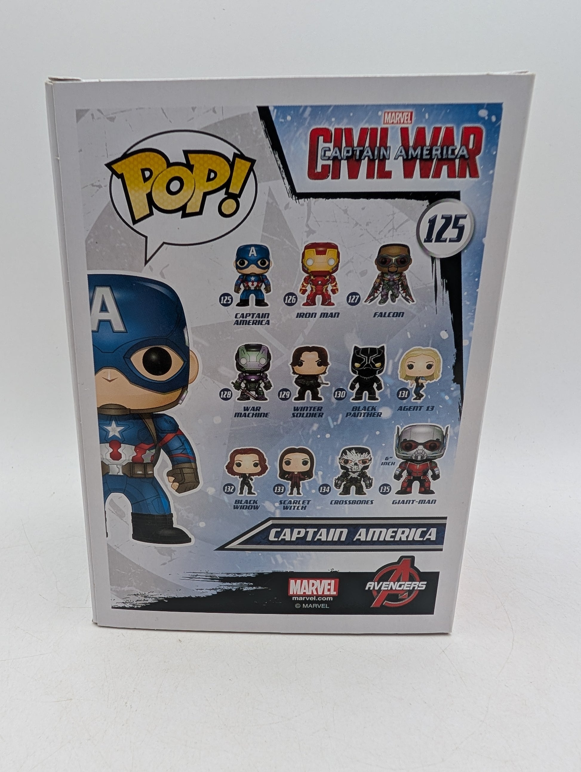 Funko POP! Marvel Captain America Civil War Captain America #125 image 5