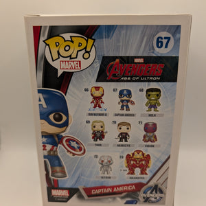 Captain America Pop 67 - Avengers Marvel Funko Pop! 2015 Vaulted FRENLY BRICKS - Open 7 Days