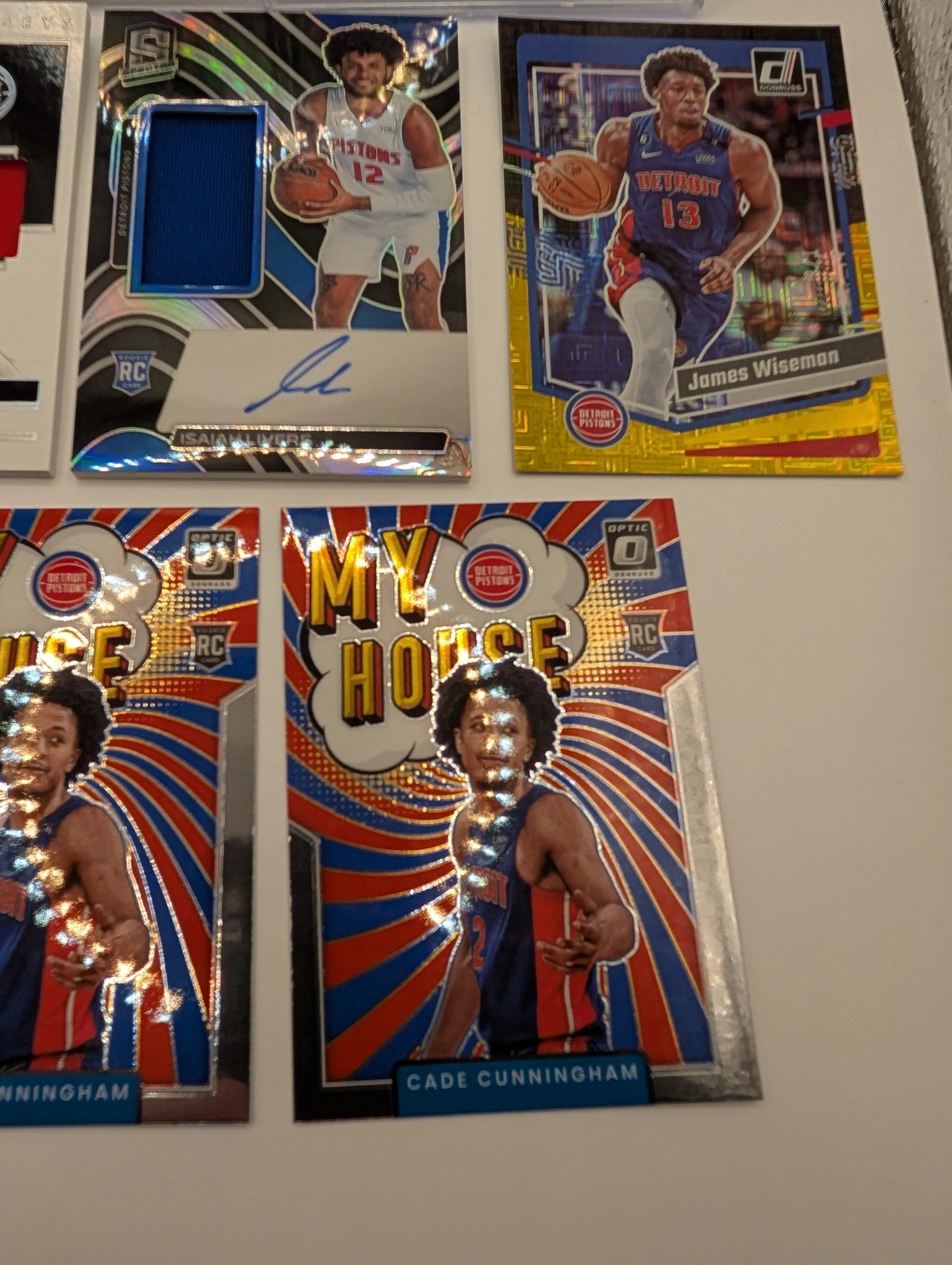 Detroit Pistons NBA Basketball Card Lot, Rookies, Patch, Auto, Cade Cunningham FRENLY BRICKS - Open 7 Days