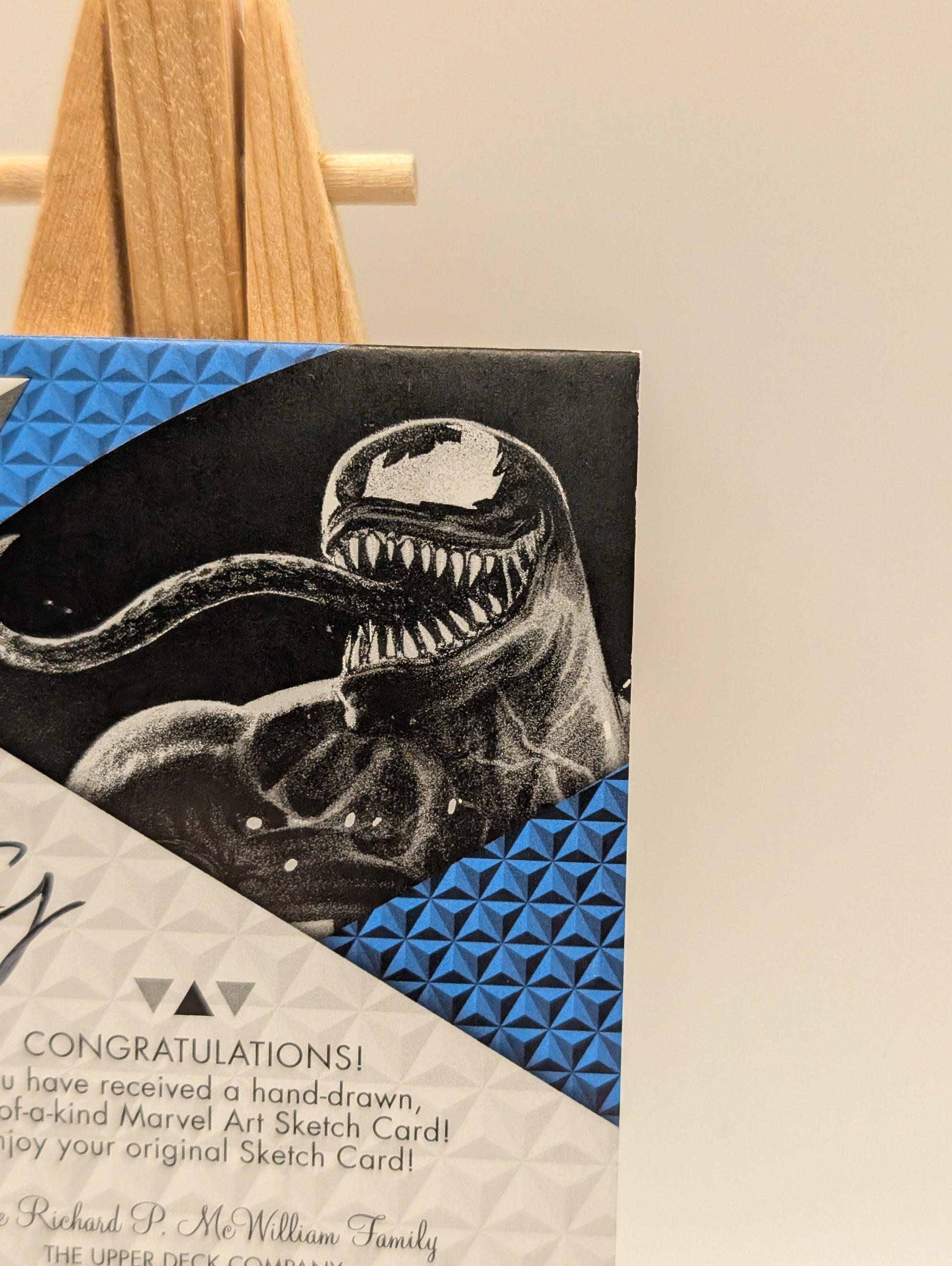 2019 Upper Deck Marvel Premier Sketch Cards Dual Panel Auto Signed 1/1 VENOM FRENLY BRICKS - Open 7 Days