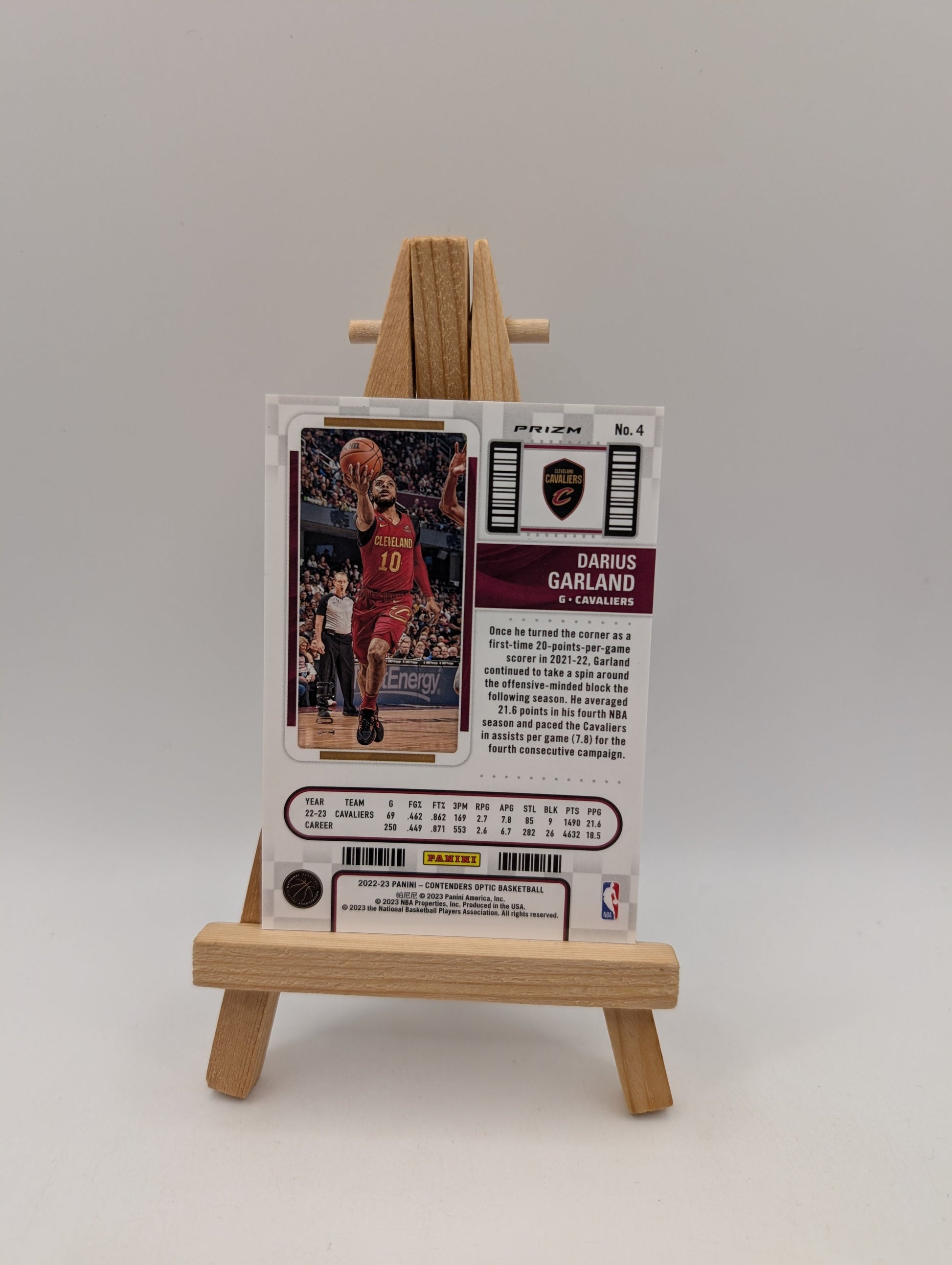 Darius Garland 2022-23 Panini Contenders Optic Season Ticket Orange Prizm #4 /49 FRENLY BRICKS - Open 7 Days