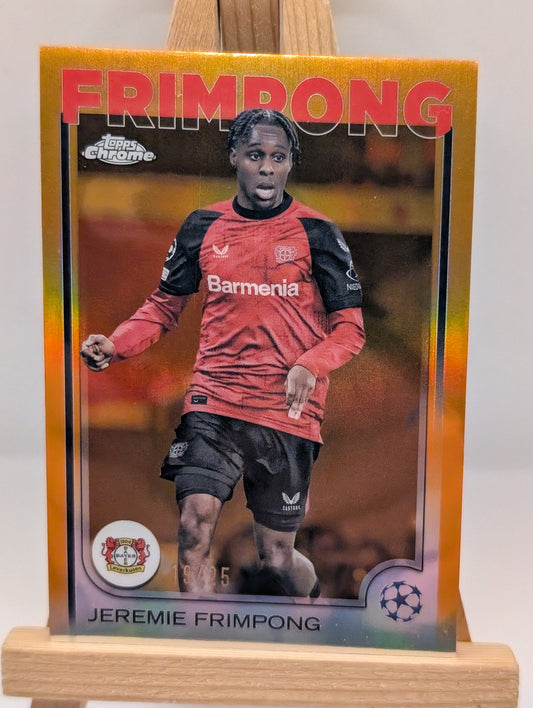 2024-25 Topps Chrome UEFA Jeremie Frimpong Orange /25 #78 FRENLY BRICKS - Open 7 Days