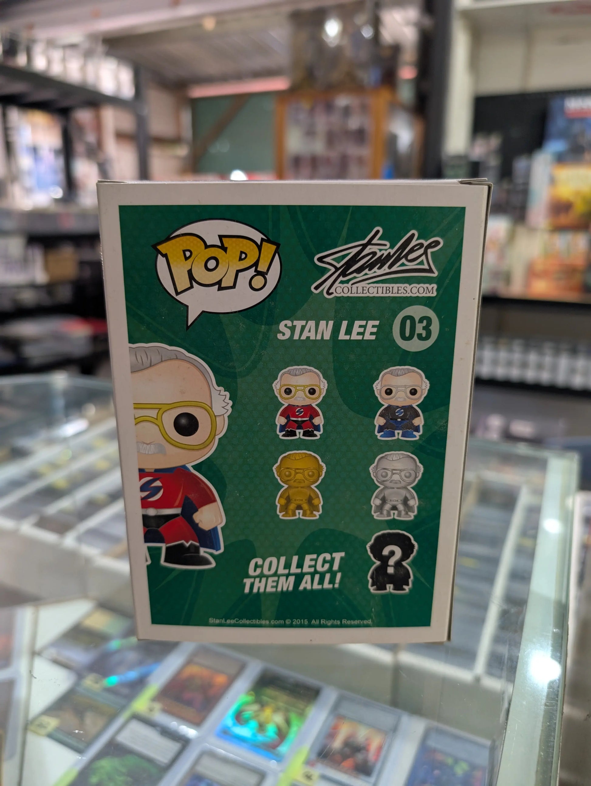 FUNKO POP STAN LEE #03 STAN LEE (SUPERHERO) COMIKAZE VINYL FIGURE FRENLY BRICKS - Open 7 Days