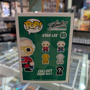FUNKO POP STAN LEE #03 STAN LEE (SUPERHERO) COMIKAZE VINYL FIGURE FRENLY BRICKS - Open 7 Days
