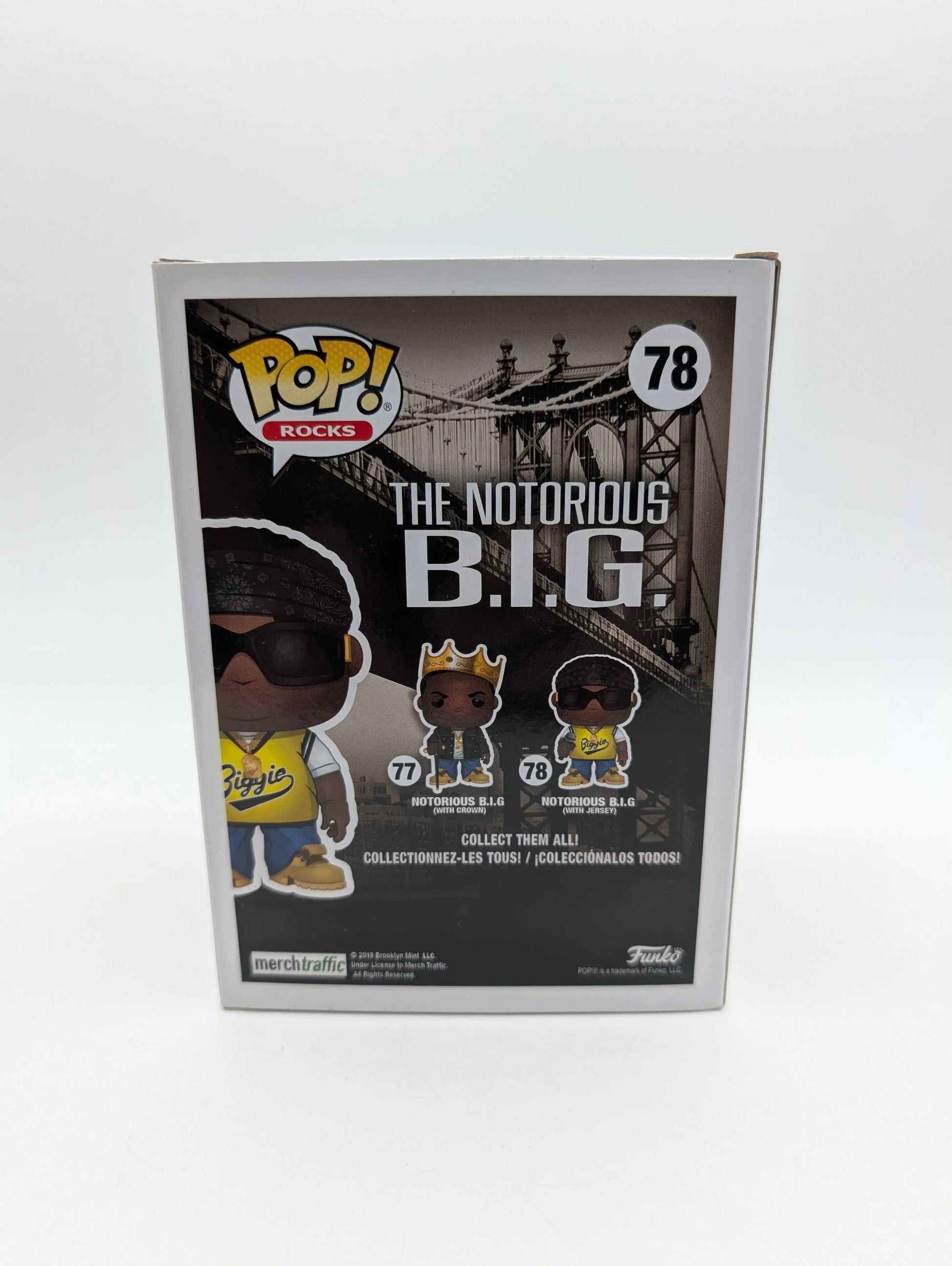 Funko Pop Notorious Big B.I.G. #78 Biggie Smalls Jersey Gangster Rap FRENLY BRICKS - Open 7 Days