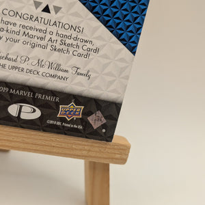 2019 Upper Deck Marvel Premier Sketch Cards Dual Panel Auto Signed 1/1 VENOM FRENLY BRICKS - Open 7 Days