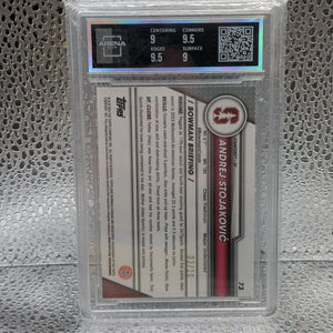 ANDREJ STOJAKOVIC 2023-24 Bowman U Chrome #73 /10 Arena 9.5 FRENLY BRICKS - Open 7 Days