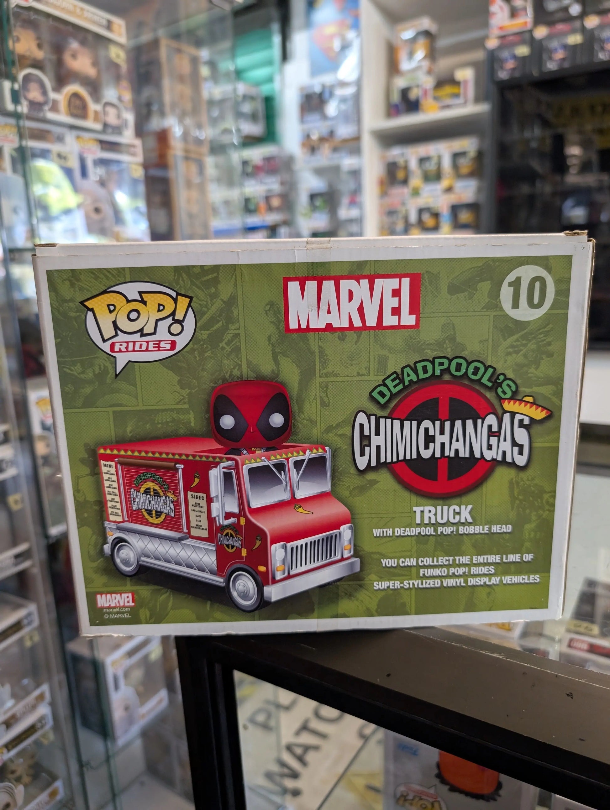 Funko Pop Rides #10 Deadpool's Chimichanga Truck 2015 NYCC Limited 3000 Pieces FRENLY BRICKS - Open 7 Days