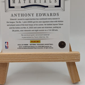 2023-24 Panini National Treasures Colossal Anthony Edward’s Game Worn Patch /99 FRENLY BRICKS - Open 7 Days