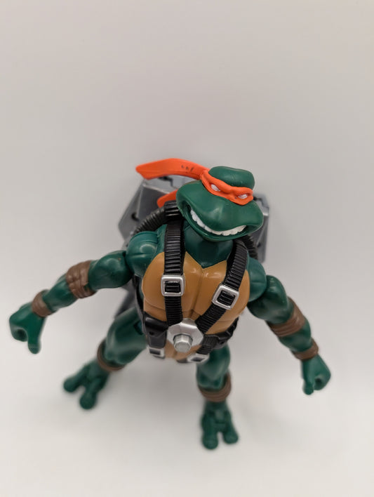 2004 TMNT Teenage Mutant Ninja Turtles AIR NINJA MICHELANGELO Figure loose