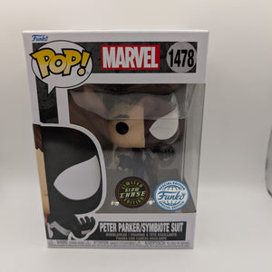 Marvel #1478 Peter Parker/Symbiote Suit CHASE Funko Pop FRENLY BRICKS - Open 7 Days