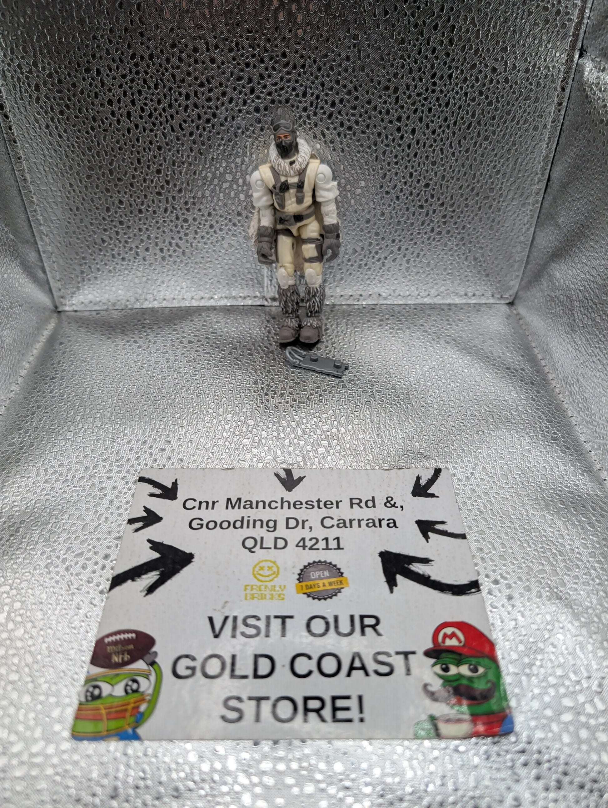 GI Joe Snow Serpent Trooper v6 2003 Cobra Polar Assault Blast Artic Combat Cape FRENLY BRICKS - Open 7 Days