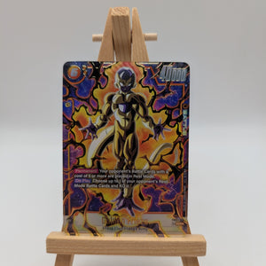 Golden Frieza SCR* FB02-140 Secret Rare Alt Art DBS Fusion World - Blazing Aura FRENLY BRICKS - Open 7 Days
