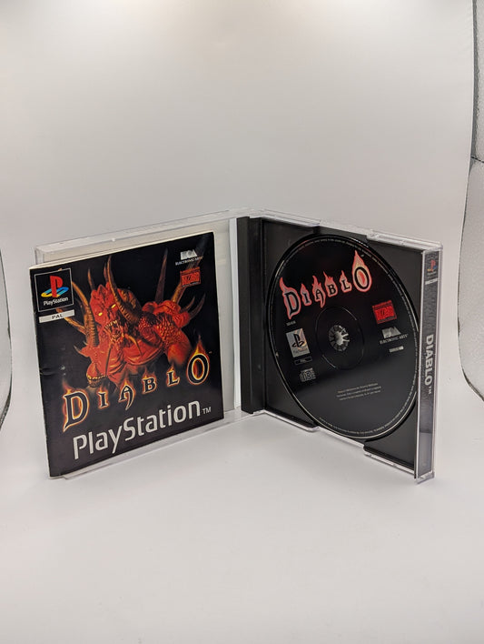 Diablo (Sony PlayStation PS1, 1998) Disc INC case, manual.
