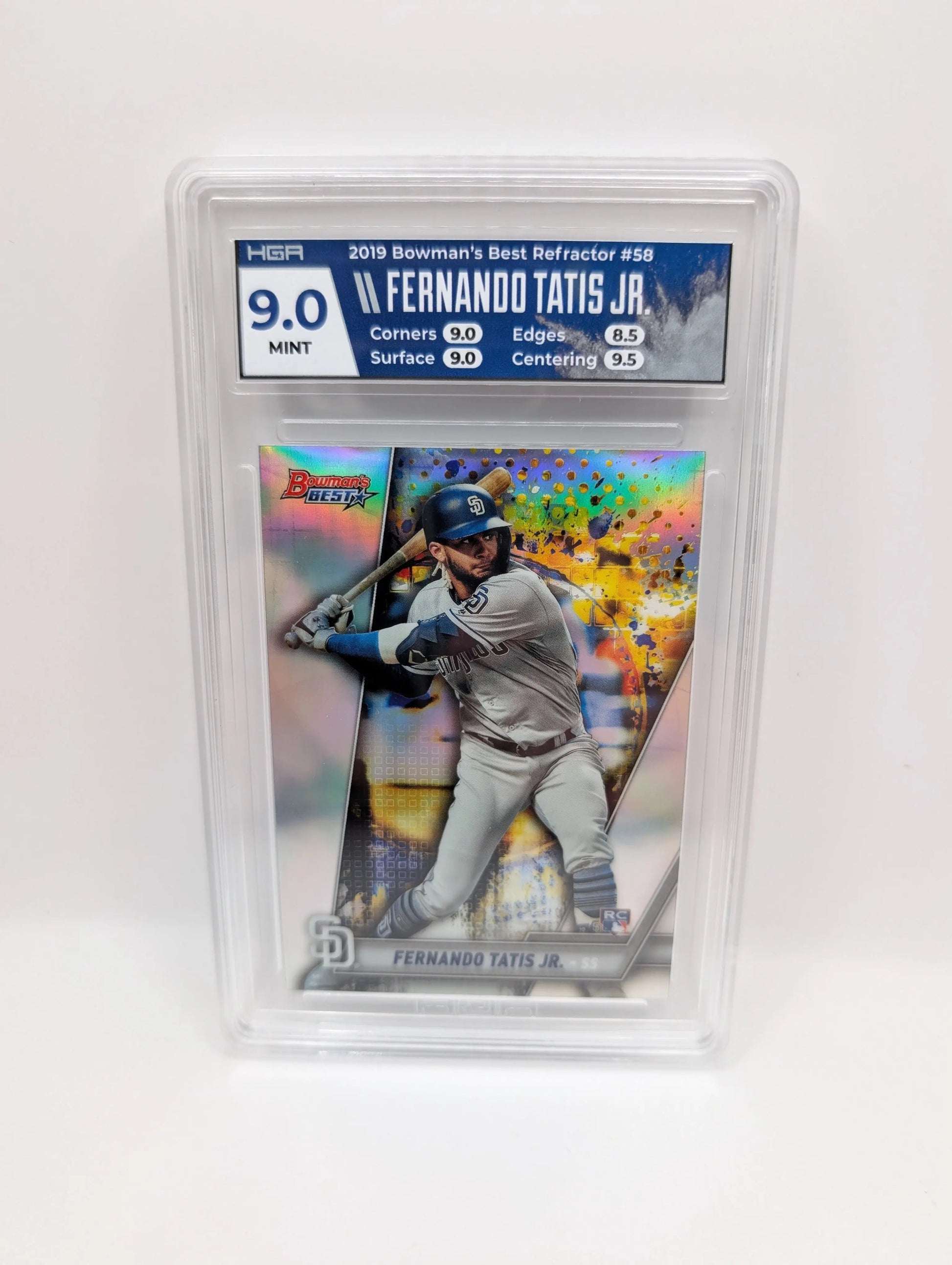 2019 Bowman's Best Fernando Tatis Jr. RC Rookie #58 Padres HGA 9 FRENLY BRICKS - Open 7 Days