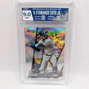2019 Bowman's Best Fernando Tatis Jr. RC Rookie #58 Padres HGA 9 FRENLY BRICKS - Open 7 Days