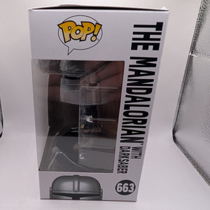 Funko Pop! Star Wars The Mandalorian with Darksaber #663 FRENLY BRICKS - Open 7 Days