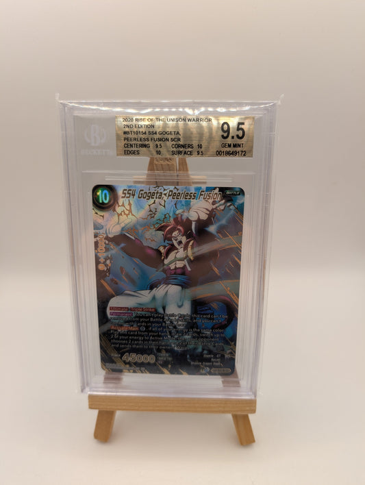 Dragon Ball Super - SS4 Gogeta, Peerless Fusion BT10-154 SCR Card BGS 9.5 FRENLY BRICKS - Open 7 Days