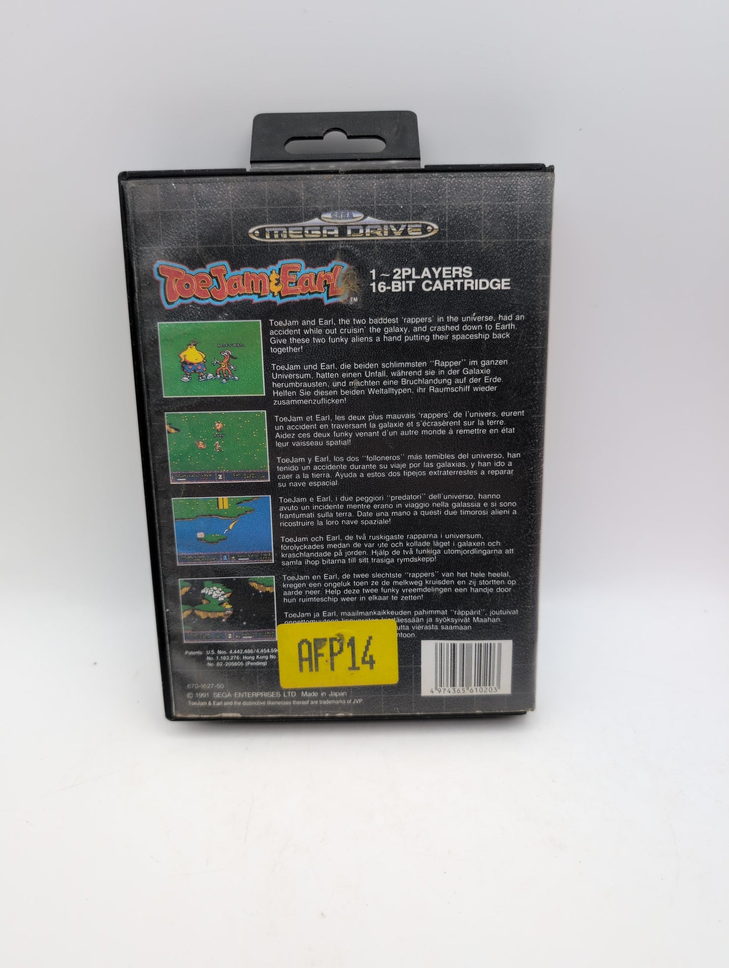 Sega Mega Drive Toejam and Earl Boxed PAL Version FRENLY BRICKS - Open 7 Days