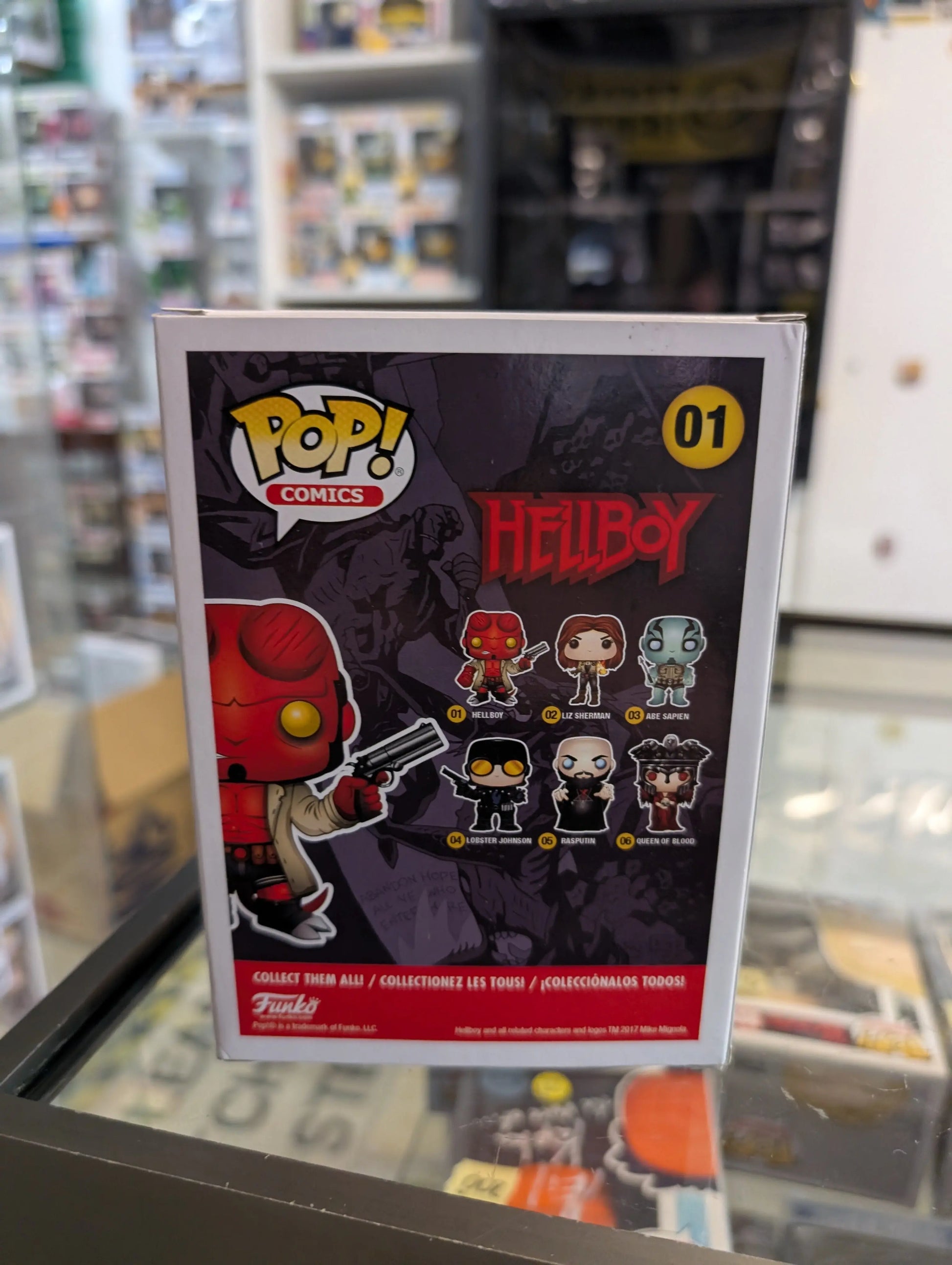 Funko POP! Comics - Hellboy Vinyl Figure - HELLBOY (Horns) #01 *Chase* signed no coa FRENLY BRICKS - Open 7 Days