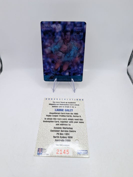 1995 Dynamic Rugby League S2 Megamorph Laurie Daley (Redemption + Megamorph) FRENLY BRICKS - Open 7 Days