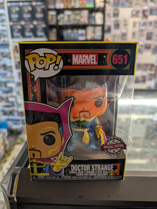 Marvel Doctor Strange Blacklight #651 Funko Pop Vinyl Figure NEW Special Edition FRENLY BRICKS - Open 7 Days