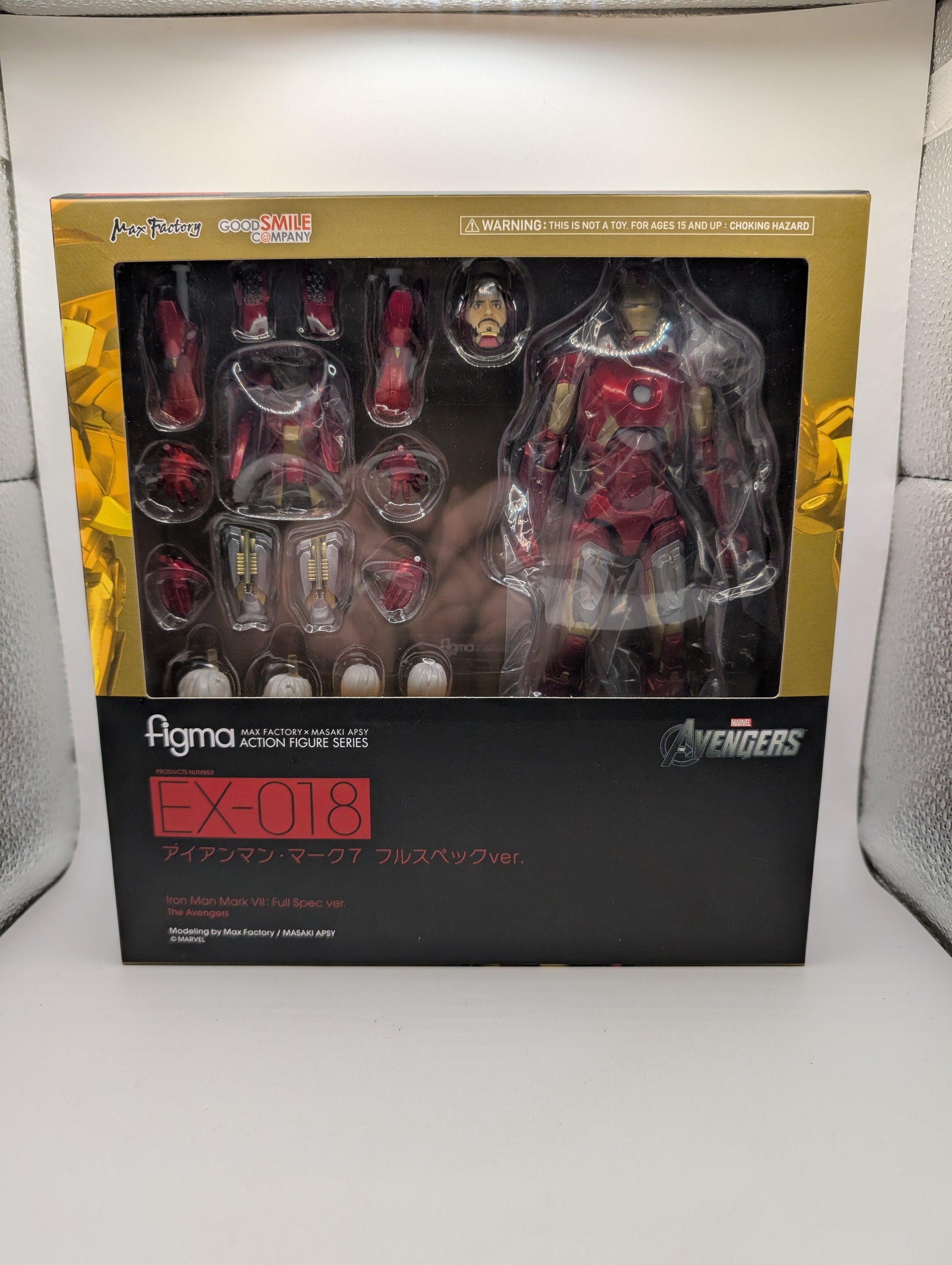 Figma Iron Man Mark 7 VII Ex-018 Full Spec Version Diecast Max Factory FRENLY BRICKS - Open 7 Days