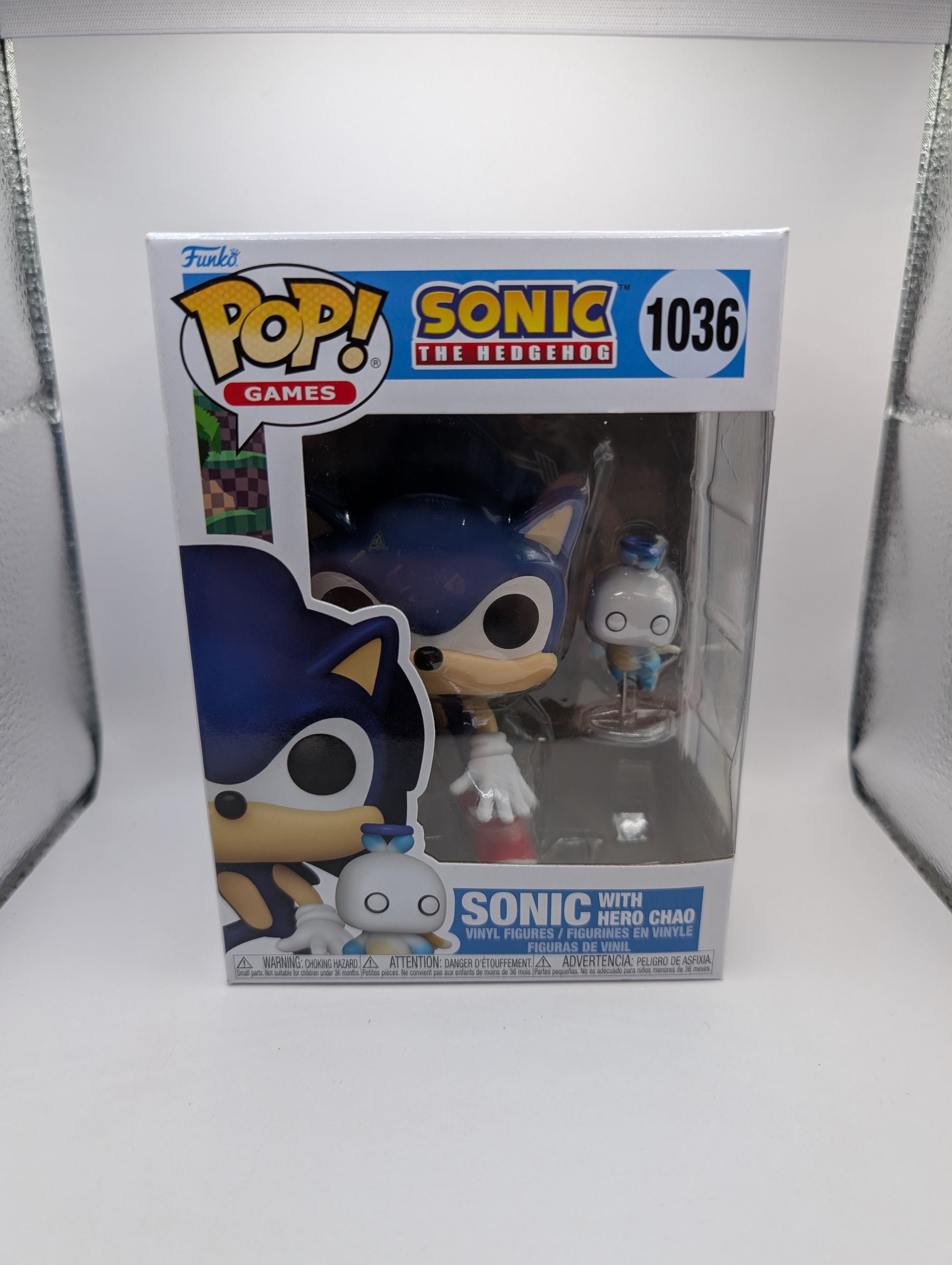 Funko Pop! Sonic The Hedgehog Sonic with Hero Chao #1036 FRENLY BRICKS - Open 7 Days
