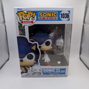 Funko Pop! Sonic The Hedgehog Sonic with Hero Chao #1036 FRENLY BRICKS - Open 7 Days