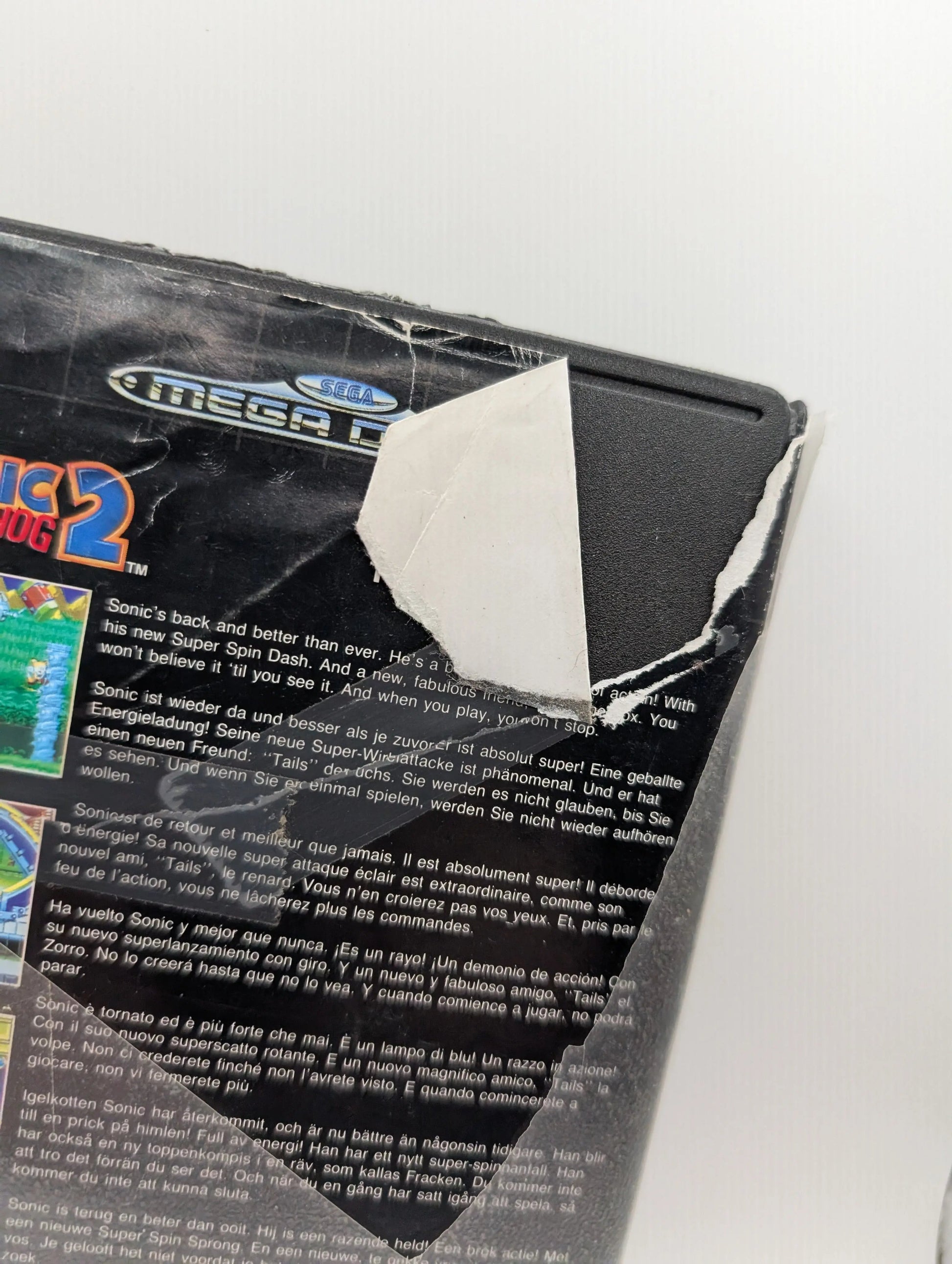 Sega Mega Drive SMD - Sonic The Hedgehog 2 - Cart + Box + Manual USED PAL FRENLY BRICKS - Open 7 Days