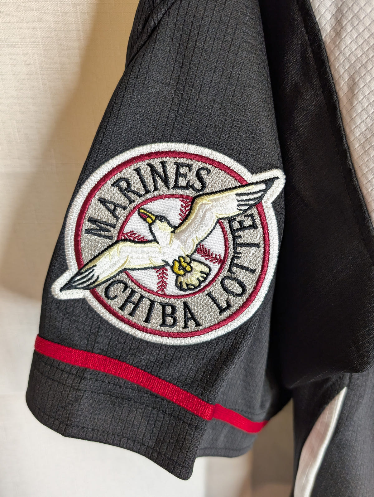 Nippon Baseball Chiba Lotte Marines Away Black/Red 2014-2016 XL Jersey, photo 10 image 10