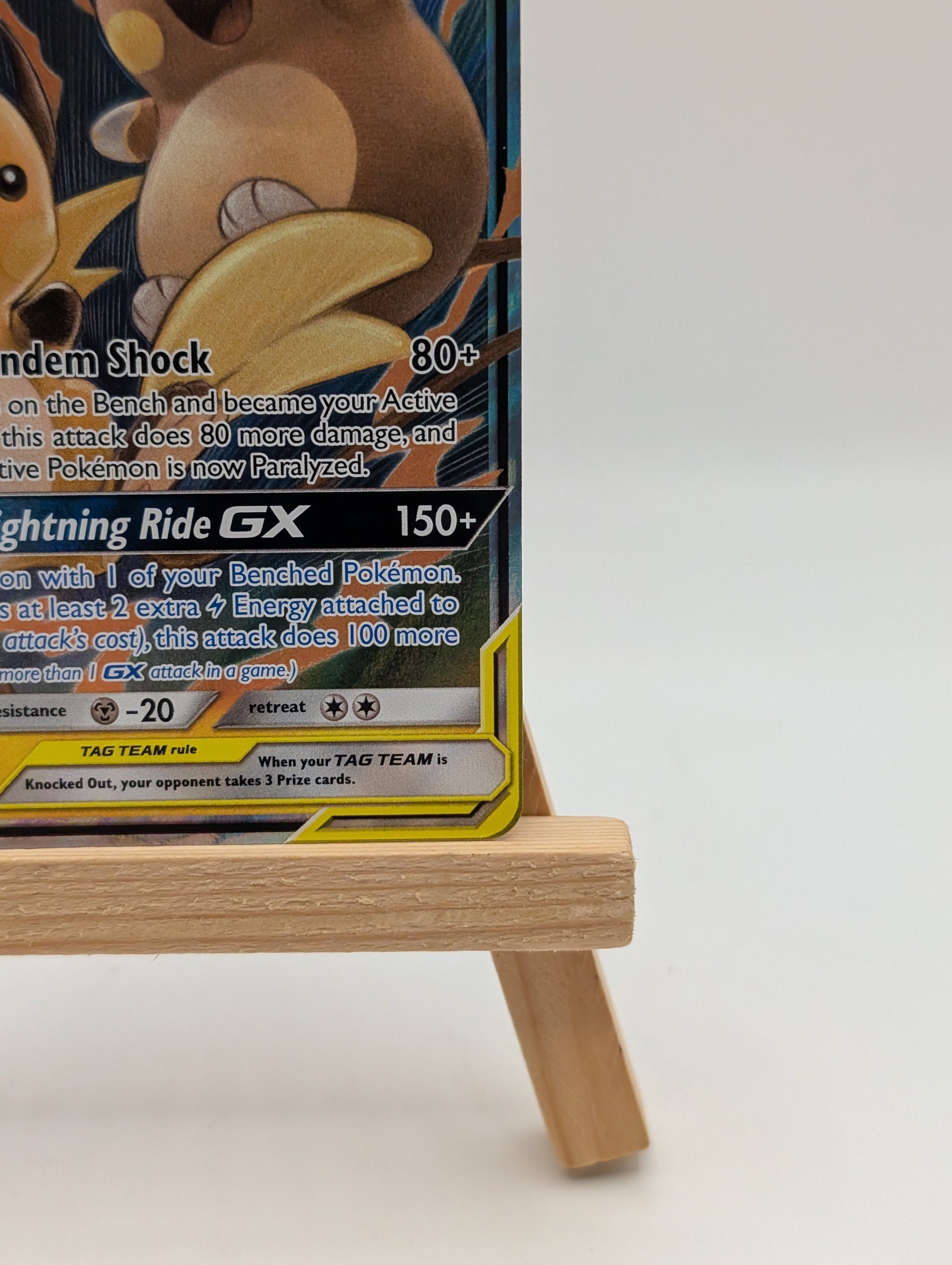 Pokemon Card Raichu & Alolan Raichu GX 54/236 Tag Team NM FRENLY BRICKS - Open 7 Days