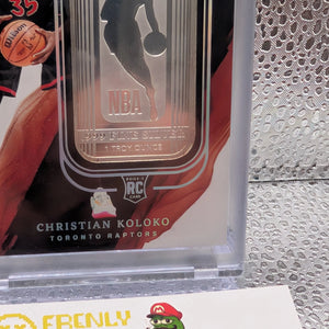 2022-23 Panini Impeccable Christian Koloko /20 Troy Ounce Fine Silver FRENLY BRICKS - Open 7 Days