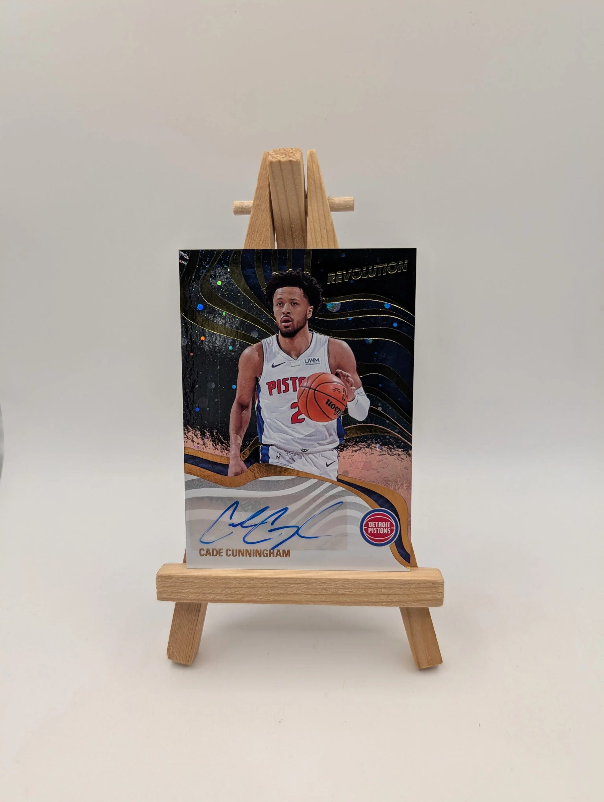 Cade Cunningham 2024-25 Panini Revolution - Cosmo /35 Auto Pistons SSP HIT FRENLY BRICKS - Open 7 Days image 1