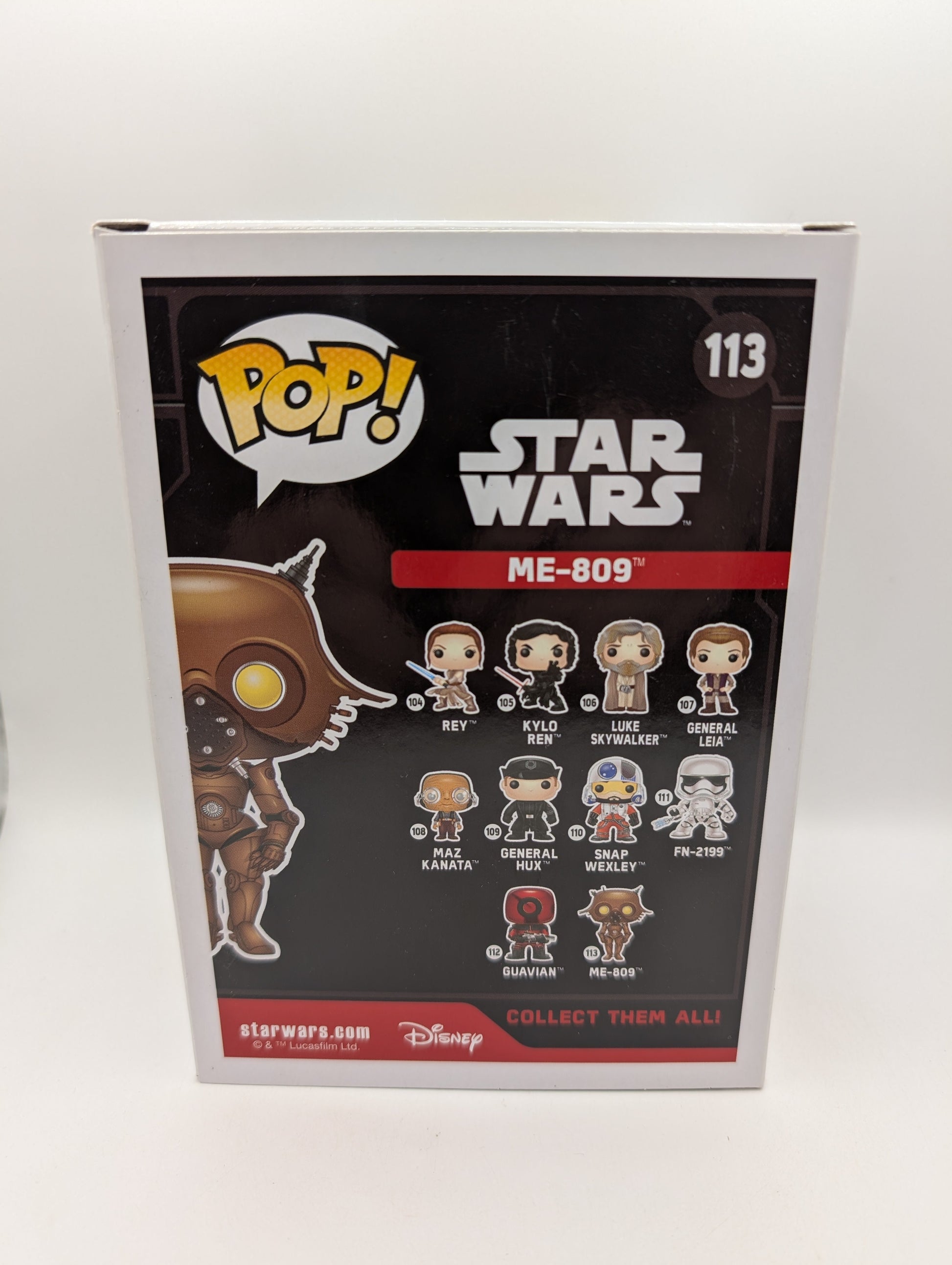 Funko Pop Vinyl Star Wars #113 ME-809 Episode VII The Force Awakens FRENLY BRICKS - Open 7 Days