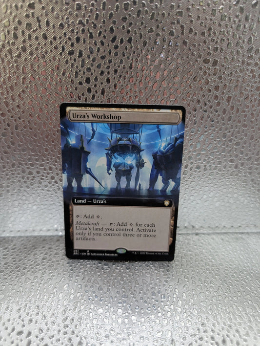 MTG Urza's Workshop *EXTENDED ART* The Brothers' War Commander 051 FRENLY BRICKS - Open 7 Days