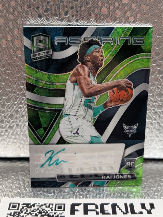 2021-22 Panini Spectra Aspiring Green Kai Jones RC Auto #AA-KJN /50 FRENLY BRICKS - Open 7 Days