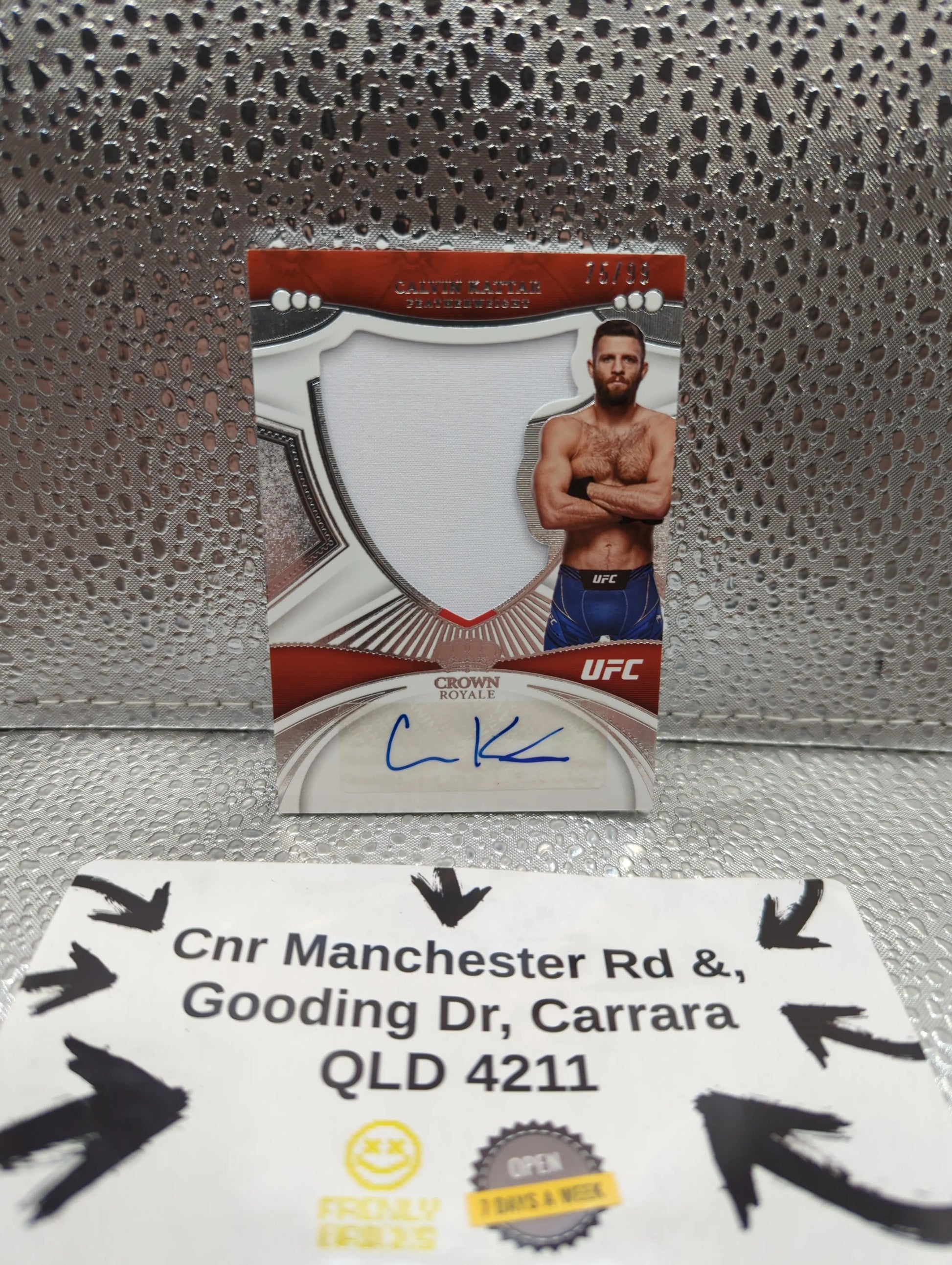 2023 Panini Crown Royale - Calvin Rattar - UFC AUTO PATCH /99 FRENLY BRICKS - Open 7 Days