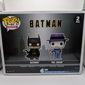 Batman & The Joker 1989 - Funko Pop! Vinyl 2 pack - New FRENLY BRICKS - Open 7 Days