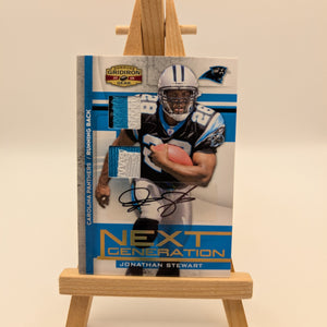 2008 Donruss Gridiron Gear Jonathan Stewart Next Generation AUTO RC #/15 FRENLY BRICKS - Open 7 Days
