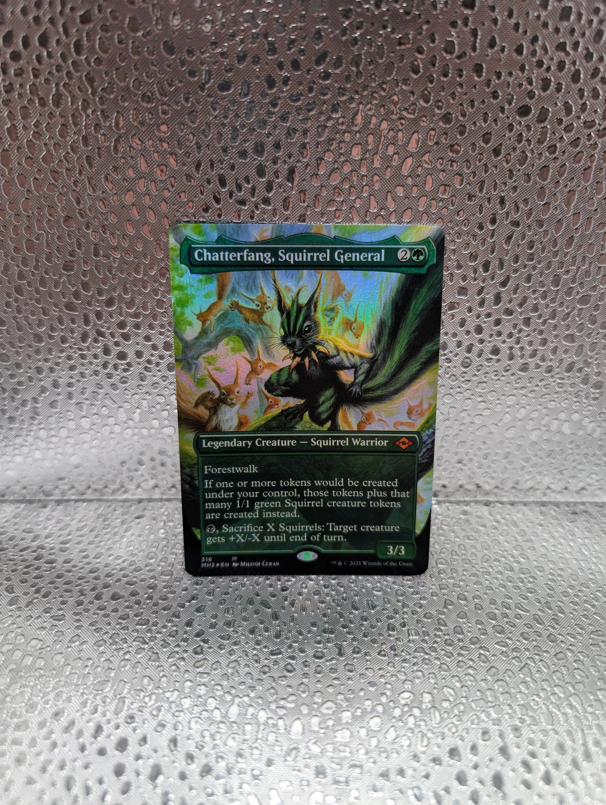 MTG - Chatterfang, Squirrel General (borderless) (MH2) FOIL FRENLY BRICKS - Open 7 Days
