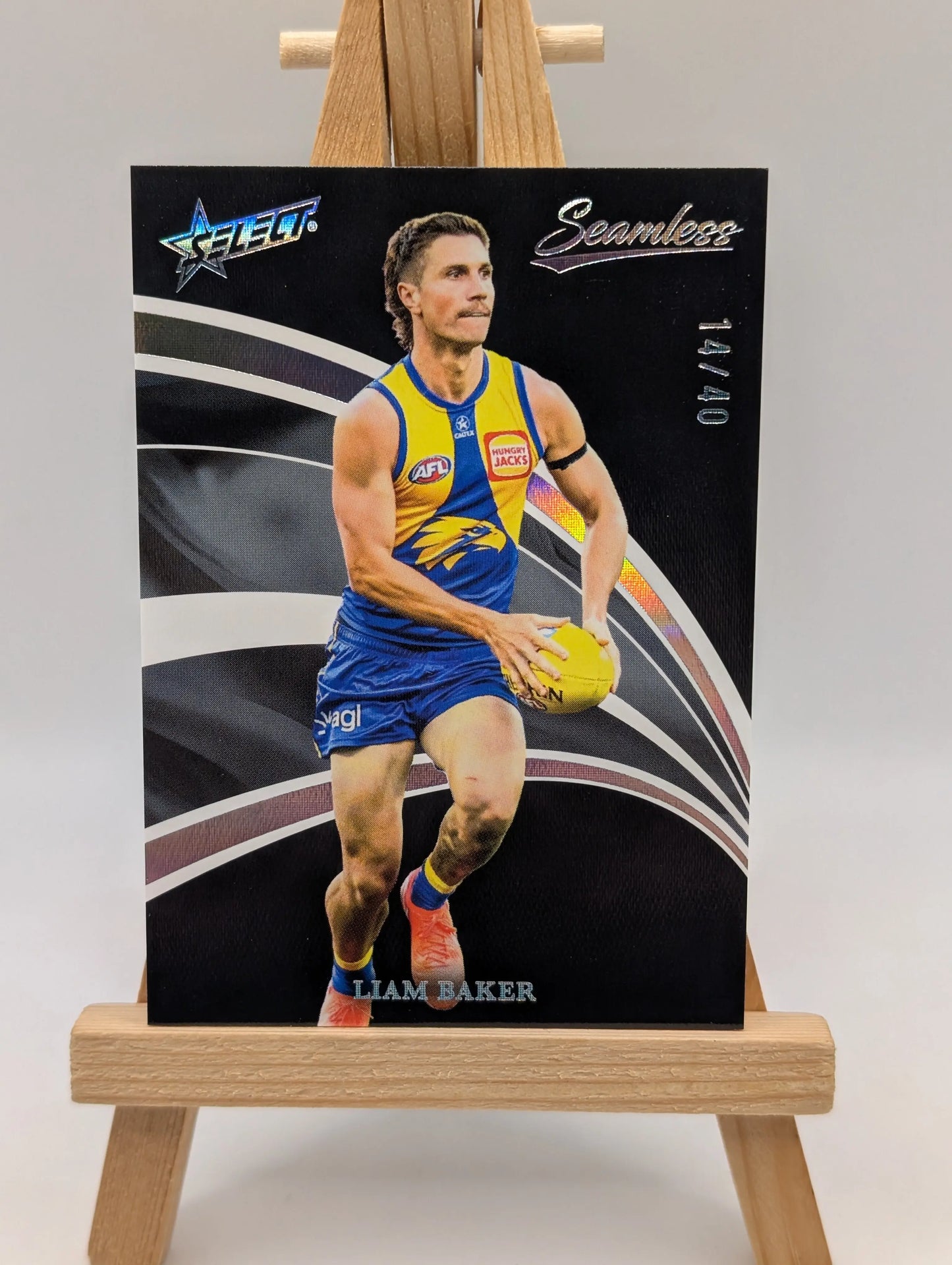 2025 AFL Select Seamless Black Liam Baker /40 West Coast FRENLY BRICKS - Open 7 Days