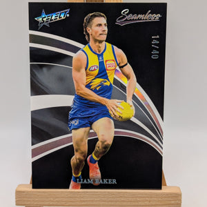 2025 AFL Select Seamless Black Liam Baker /40 West Coast FRENLY BRICKS - Open 7 Days