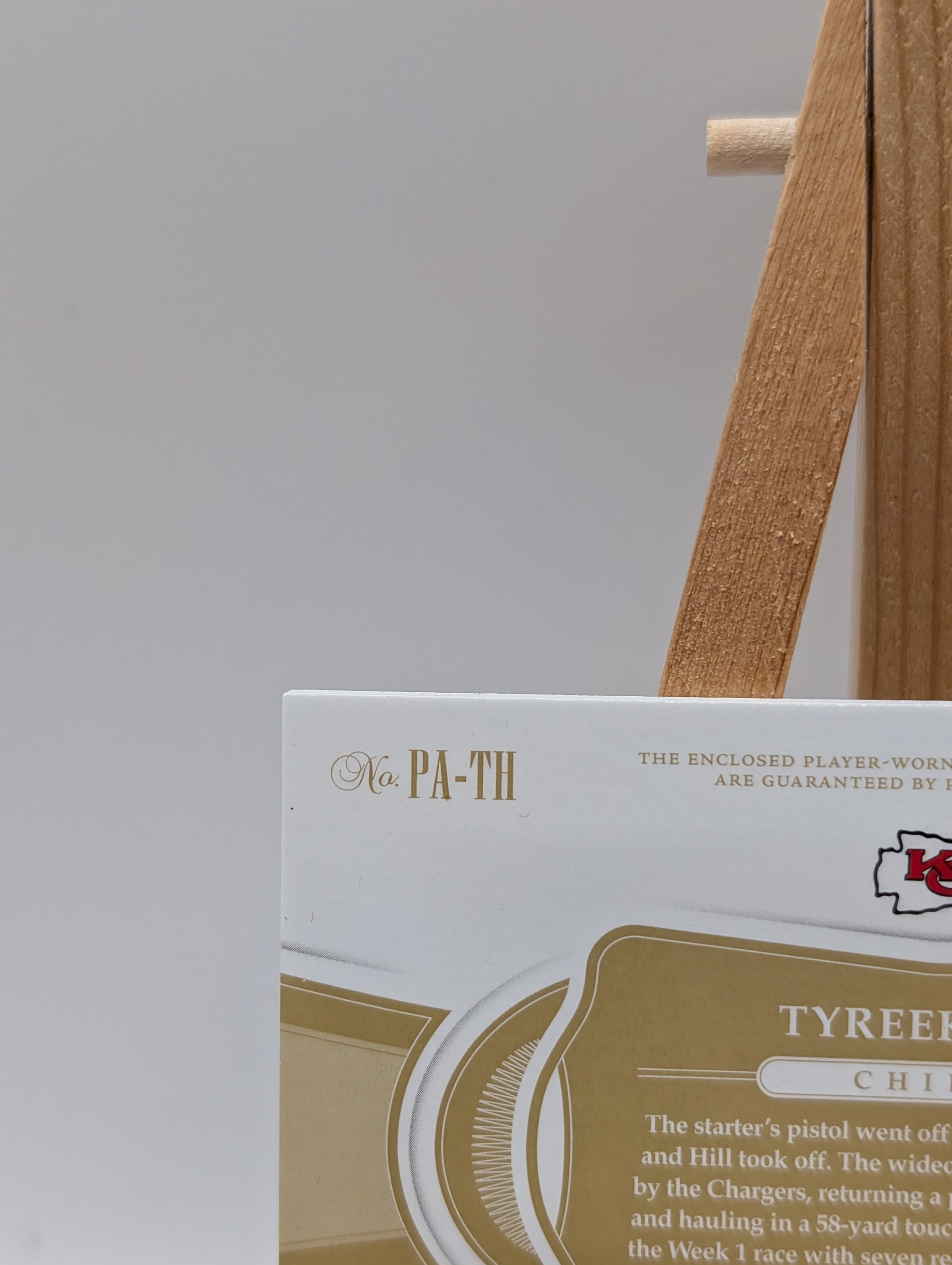 TYREEK HILL 2019 2020 Flawless Ruby Holo  3-Color Patch Auto /15 #PA-TH Chiefs