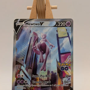 Mewtwo V - Pokemon GO FULL ALT ART Holo Foil Ultra Rare #072/078 FRENLY BRICKS - Open 7 Days
